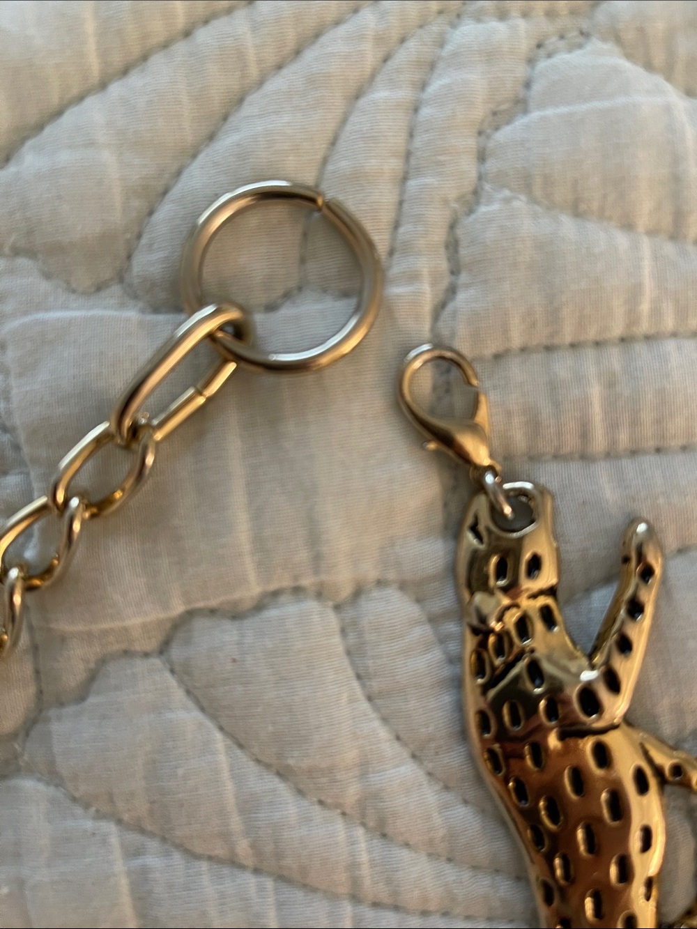 Gold panther leopard chain Link belt - Picture 6 of 9